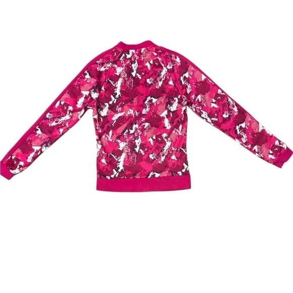 Puma All Over Print T7 Women's Track Jacket Love Potion Size Small Pink & White - Picture 7 of 16